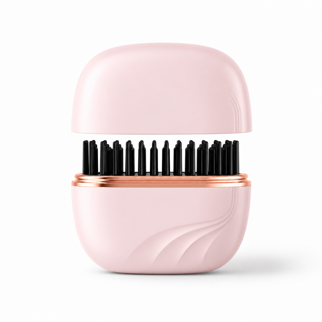 Růžový GlowBrush s ochranným víčkem a kartáčem