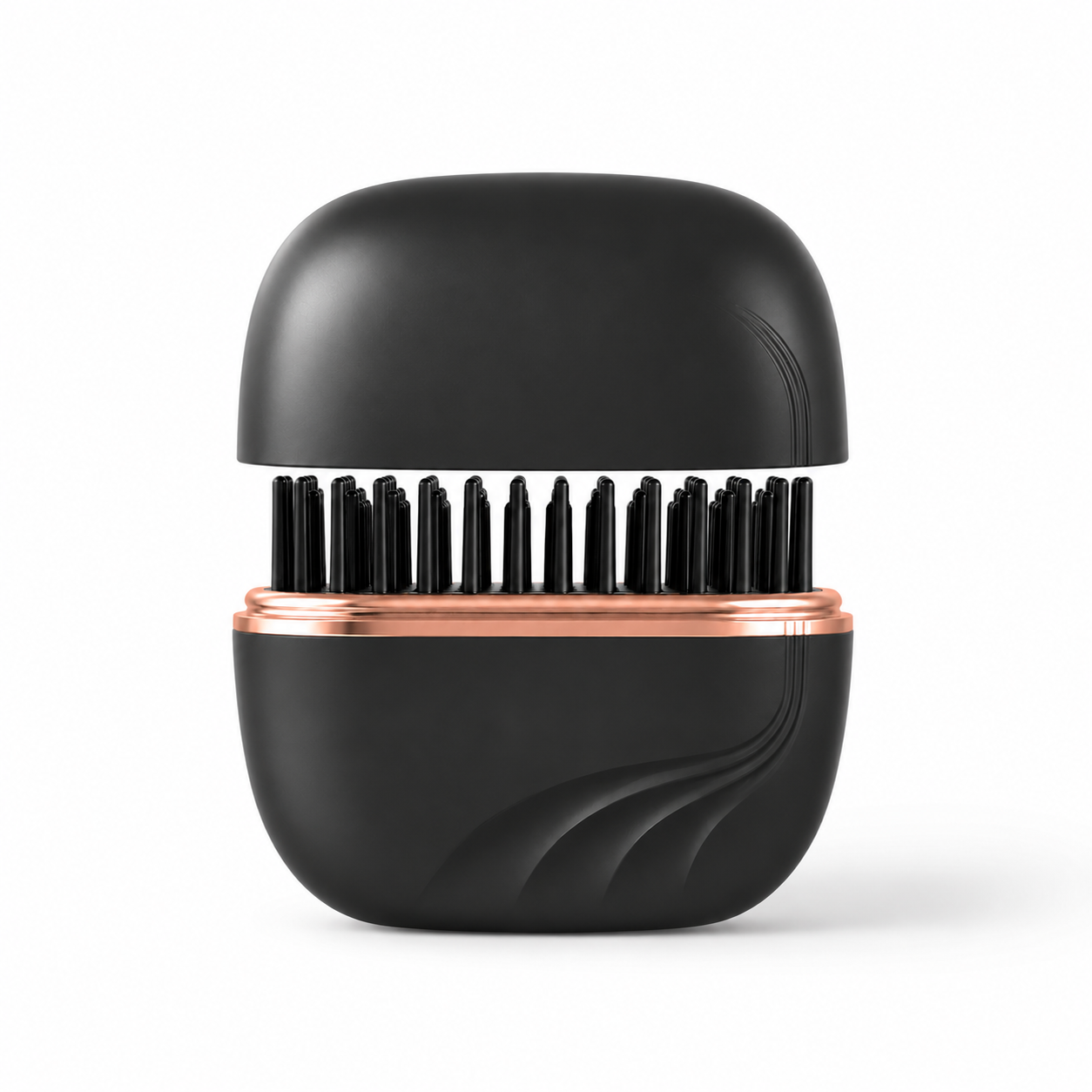 Černý GlowBrush s otevřeným ochranným víčkem